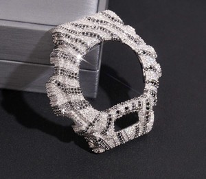 DW6900 Custom Luxury Watch Frosted Steel <b>Case</b> Mod Edition Iced Out CasiOak Style DW6900 Premium Custom Mod Watch - Product Image 6