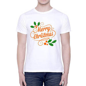 Merry Gamecocks <b>Christmas</b> Solid <b>Men's</b> Regular Sleeve O-Neck Casual Breathable Heat-Transfer Printed Knitted Fabric 100% Cotton - Product Image 5