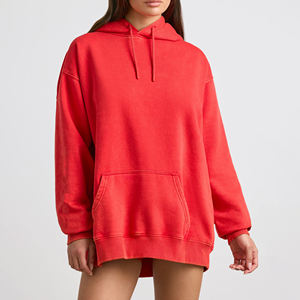 Mejor fabricante y proveedor de sudaderas extragrandes con hombros caídos para mujer, sudaderas con capucha de primera calidad, último estilo. - Product Image 6