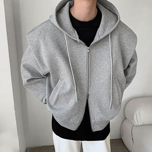 Sudadera con Capucha Extra Grande Bordada Estilo Y2K, Tela de Spandex/Poliéster, Lavada, Casual y Formal, Corte Holgado para Hombre, Servicio OEM - Product Image 1