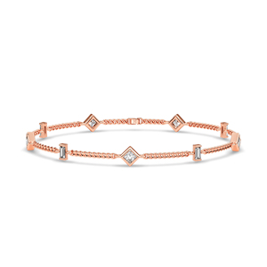 Elegante Brazalete de Diamantes Creados en Laboratorio, Corte Redondo, Joyería Fina para Mujer, de Proveedor Indio - Product Image 5