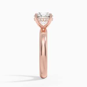 Anillo de Compromiso Solitario con Moissanita de Corte Redondo de 2 Quilates, Anillo de Novia Clásico - Product Image 6