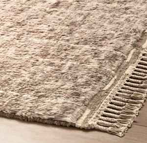 Alfombra Moderna de Felpa Suave, Diseño Geométrico Minimalista y Neutral, Alfombra Decorativa para Sala de Estar, Dormitorio y Hogar - Product Image 1