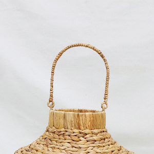 Lámpara de Mimbre de Jacinto de Agua de Moda con Asa - Iluminación Rústica Duradera para Interiores y Exteriores - Product Image 6