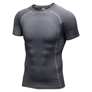 Nueva Camiseta Deportiva de Compresión para Hombre, Ropa de Gimnasio, Impresión de Logotipo Personalizado, Servicio OEM Disponible, Ligera - Product Image 5
