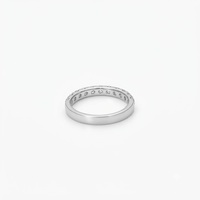 Bague de fiançailles demi-éternité en or massif 10K 14K 18K avec diamants de laboratoire taille ronde, certifiée IGI, empilable, vente en gros