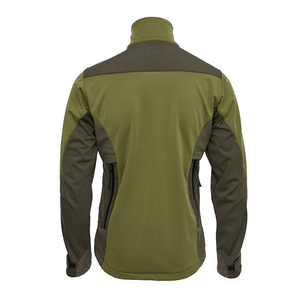 <b>Men's</b> <b>White</b> Fleece Motorcycle <b>Jacket</b> Stand Collar Zipper Closure Windproof Casual Winter Wear Regular Fit Polyester Front - Product Image 5