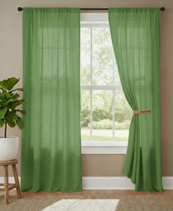 TheFabira Rideaux et draperies en coton style bohème à passe-tringles, occultants, écologiques, anti-poussière pour fenêtres et portes - Product Image 2