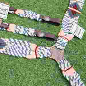 ชุดอุปกรณ์ม้าสีเทา ขาว ครีม ทำจากขนโมแฮร์ ตกแต่งด้วยสายรัดหน้าอกขนาด 32 นิ้ว ทำจากหนังอาร์เจนตินา - Product Image 5