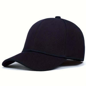 หมวกแก๊ปแบบ snapback 6 แผง สีดำ ปรับขนาดได้ ปักโลโก้ตัวอักษรสีขาวแบบวินเทจ  สำหรับทุกเพศ สไตล์สตรีท ฮิปฮอป ผ้าฝ้ายเนื้อแน่น - Product Image 3