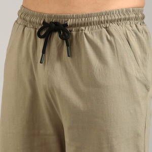 Ensemble t-shirt et short en coton rayé pour homme, vêtements décontractés d'été, respirant, blanc - Product Image 6