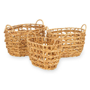 Paniers en jacinthe d'eau, paniers de rangement pour aliments, paniers en fibres écologiques, prix de gros - Product Image 1