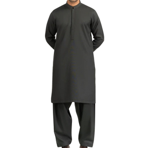Dark Brown <b>Men</b> <b>Shalwar</b> <b>Kameez</b> Traditional Pakistani Suit High Quality Fabric Designer Kurta Pajama For <b>Men</b> Custom Logo - Product Image 6