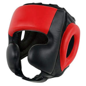 Casque de boxe en cuir PU personnalisable de haute qualité pour enfants et adultes, casque de MMA/kickboxing, maille respirante, protection de la tête - Product Image 1
