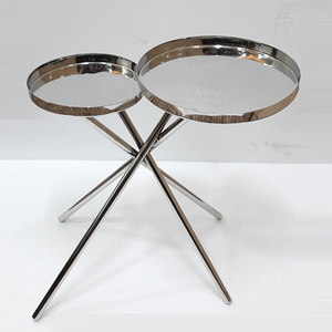 Mesas Auxiliares de Metal de Diseño Europeo Moderno de Alta Gama, Mesa de Centro y Mesa Lateral para Decoración de Sala de Estar y Dormitorio - Product Image 5