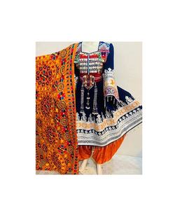 Vestido Tradicional Afgano Kochi Hecho a Mano para Mujer, Salwar Kameez con Bordado Completo, Moda Internacional 2023 - Product Image 5