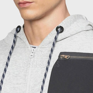 Sweats à capuche zippés pour hommes fabriqués au Pakistan, faible MOQ, prix abordable, sweats à capuche basiques zippés pour hommes - Product Image 6