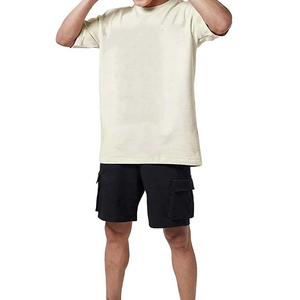 High Quality <b>Polyester</b>/Cotton Custom Neck Men's <b>T</b>-<b>shirts</b> Drop Shoulder Custom Graphic Digital Printing Short Sleeve Regular Fit - Product Image 1