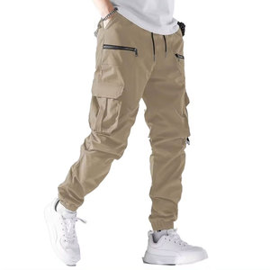 Pantalon cargo jogger pour homme, taille élastique, style utilitaire, sport et décontracté, coupe ample tendance, streetwear, pour la mode moderne - Product Image 1