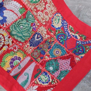 Boho Patchwork Embroidered <b>Table</b> <b>Runner</b>, Colorful Rustic Dining Decor, Farmhouse <b>Table</b> cover - Product Image 2