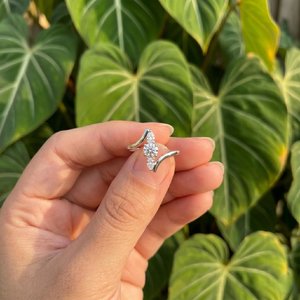 Fashion <b>TIARAS</b> JEWELS 925 Silver Moissanite Prong Setting Ring Brilliant Cut Sparkling Designer Fine Jewelry Elegant Gift <b>for</b> - Product Image 2