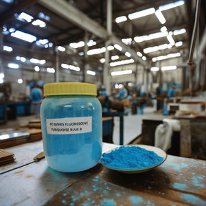 Pigment Fluorescent de haute qualité Turquoise Blue Brighter Floral Powder disponible en vrac quantité à vendre - Product Image 2