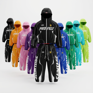 Ensemble de survêtement streetwear et sportswear pour homme, 2 pièces, respirant, imprimé, coupe confortable, veste zippée, pantalon de jogging, tissu polaire - Product Image 1