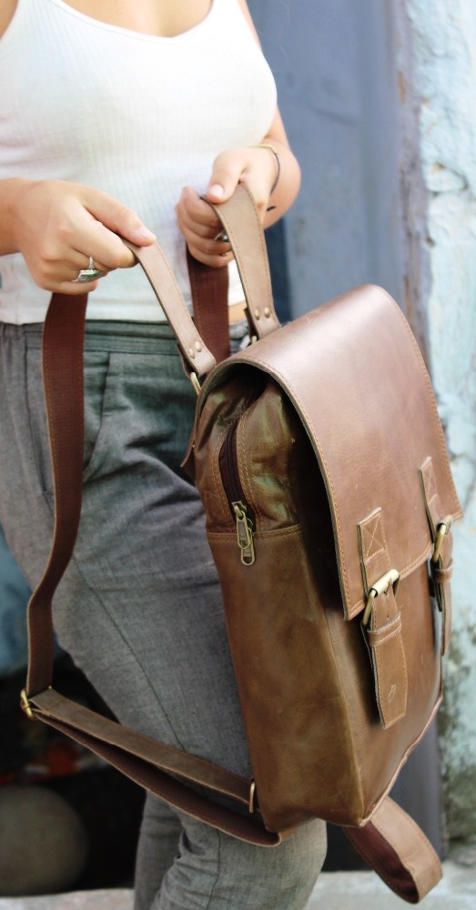 Genuine Leather Backpack - Durable & Stylish Travel Solutions
