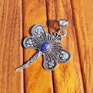 Colgante Unisex de Estilo Clásico con Cierre Ovalado de Latón con Imitación de Perla y Lapislázuli, Protección de Aura, Moda - Product Image 6