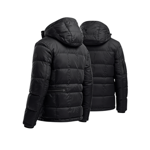 Veste matelassée géométrique premium pour homme, streetwear d'hiver, vêtements d'extérieur - Product Image 2