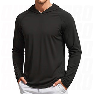 Men Long Sleeve Active T Shirts UPF 50+ Hoodies <b>Sun</b> <b>Protection</b> Shirt Lightweight Quick Dry Rash Guards Breathable Moisture - Product Image 1