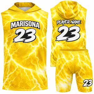 Maillots et shorts de flag football personnalisés OEM, marque privée, vente en gros, usine, séchage rapide, respirants, uniformes d'équipe, nom du joueur, 100% - Product Image 4