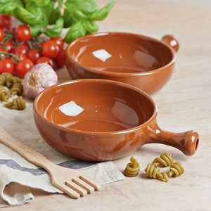 Tazón de Cerámica Beige Estilo Indio con Detalle Decorativo en Forma de Tornillo, Tazón de Cerámica Único para Servir Ensaladas, Pasta y como Centro de Mesa - Product Image 2