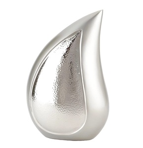 Ensemble de style américain/européen/3 urnes funéraires funéraires en laiton/aluminium avec goutte de larme en métal gravé pour adultes - Product Image 4