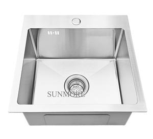 Fregadero de Cocina Moderno Hecho a Mano de Acero Inoxidable 304 de Lujo EM 4543, Sin Grifo, Directamente de Fábrica en Vietnam, Muy Buen Precio - Product Image 4