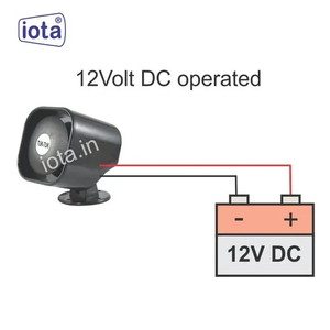 ไซเรนพลาสติก SQR117 สีดำ Iota International - Product Image 2