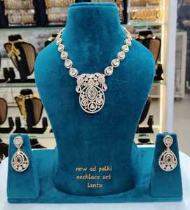 Wholesale High Quality New Vintage Copper <b>Gold</b> Plated Crystal Bridal Jewelry <b>Set</b> Long Mala Necklace Earrings Maang Wedding Gift - Product Image 1