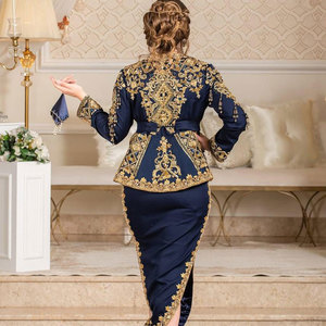 Veste de mariée algérienne Karakou en velours ornée, tenue sur mesure pour femme, veste de robe traditionnelle algérienne Karakou - Product Image 4
