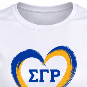 T-shirt d'entraînement personnalisé pour femme Sigma Gamma Rho, col rond, lettres grecques, sororité, athlétique, fitness, manches courtes, haut d'entraînement, vente en gros - Product Image 3