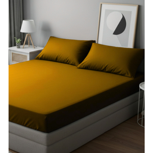 Exhibiting Highest Standard Top Notch Quality Luxurious Solid Color 130 GSM 4 Pcs Polyester Bedsheet Set for Bulk Buyers - Product Image 1