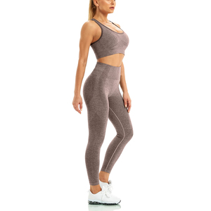 Hot Sale Reversible Plus Size Soft Fabric Sleeveless Women Yoga Sets Four Way Stretch High Quality Activewear Sets 2026 - Product Image 3