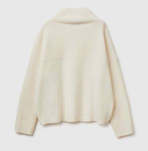 เสื้อสเวตเตอร์ถักสไตล์คนเมืองสำหรับผู้หญิง - เสื้อไหมพรมโอเวอร์ไซส์สำหรับฤดูหนาว - เสื้อจั๊มเปอร์แฟชั่นผู้หญิงจากเส้นด้ายนุ่มสบาย ระบายอากาศได้ดี - Product Image 5