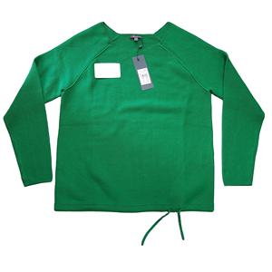 เสื้อสเวตเตอร์แบบสวมหัวคอกลมแขนยาวผ้าฝ้าย100% ลำลองสำหรับผู้หญิงมีตราสินค้าใหม่ต้นฉบับ - Product Image 1