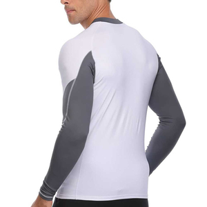 T-shirt décontracté pour homme, coupe ajustée, manches longues, 100% coton, avec boutons sport, uni, idéal pour l'impression - Product Image 5