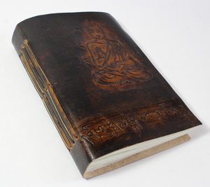 Custom Leather <b>Diary</b> Custom Logo <b>A5</b> Size Soft Cover Sewing Bound 80 Sheets High Quality Wholesale Promotional Writing Journal - Product Image 2