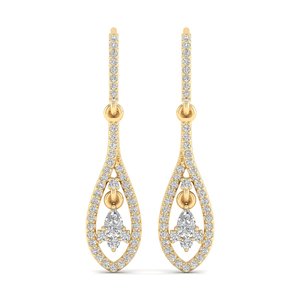 REYES – boucles d'oreilles personnalisées en argent Sterling 925, diamant cultivé en laboratoire CVD HPHT, pour femmes, style Hip Hop, cadeau de mariage, bijoux fins - Product Image 1