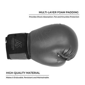 Guantes de Boxeo de Cuero Premium - Alta Calidad, Ligeros, Ecológicos, Absorbentes de Humedad, Correa de Muñeca Ajustable con Cierre de Gancho y Bucle - Product Image 4