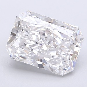 Superbe diamant de 3,04 carats, taille Radiant, certifié CVD, E VVS2, très bonne finition, pierre brute de laboratoire de qualité supérieure pour la personnalisation - Product Image 1