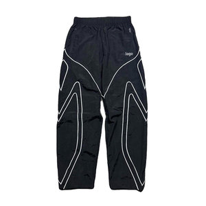 Wholesale Custom Piping <b>Track</b> Pants Unisex Casual Sportswear Joggers Streetwear <b>Trousers</b> OEM ODM - Product Image 1