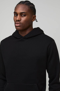 Sweat-shirt à capuche pour homme en coton 100% à manches longues, coupe classique, couleur personnalisée, uni, teint, imprimé, pour l'hiver - Product Image 6